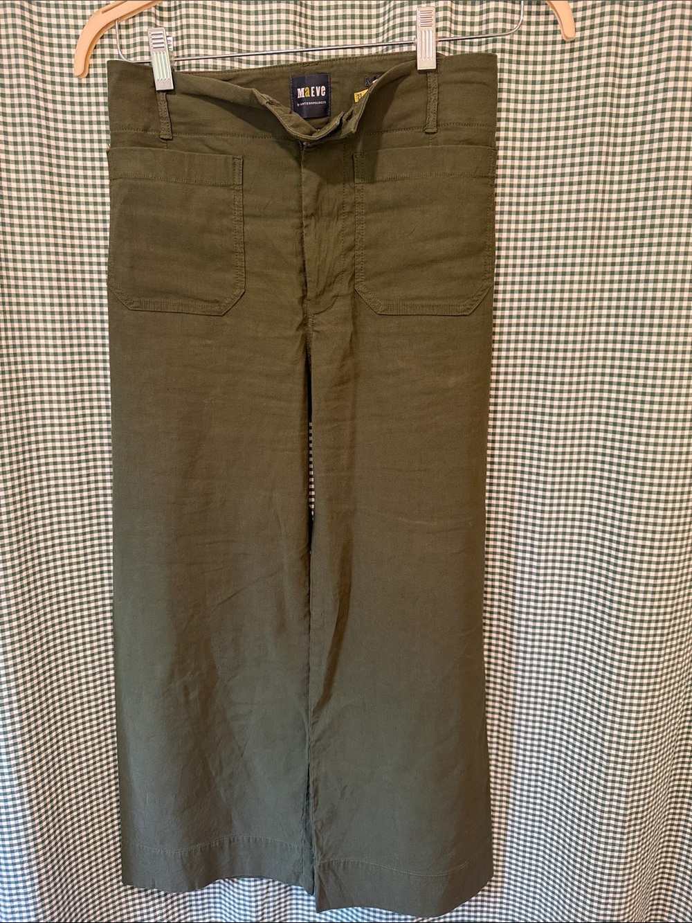 Maeve Colette Olive Green Chinos
